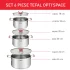 Σετ 6 τεμαχίων Tefal Opti'Space G720S674, κατσαρόλα 18cm, κατσαρόλες 20/24cm, από ανοξείδωτο ατσάλι, επαγωγική - 3