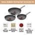 Set 3 Tigai Tefal Renew ON C4279132, 20/24/28 cm, Aluminiu Reciclat, Invelis Ceramic, Thermo-Signal, Inductie, Gri - 3