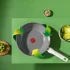 Τηγάνι Wok Tefal Renew ON C4271932, 28 cm, Ανακυκλωμένο Αλουμίνιο, Κεραμική Επίστρωση, Θερμο-Σήμα, Επαγωγικό, Γκρι - 6