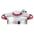 Χύτρα ταχύτητας Tefal ClipsoMinut Perfect P4620733, 6 λίτρα, επαγωγική, ανοξείδωτο ατσάλι, αφαιρούμενος χρονοδιακόπτης, 5 συστήματα ασφαλείας, ασημί - 3