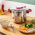 Χύτρα ταχύτητας Tefal ClipsoMinut Perfect P4620733, 6 λίτρα, επαγωγική, ανοξείδωτο ατσάλι, αφαιρούμενος χρονοδιακόπτης, 5 συστήματα ασφαλείας, ασημί - 4