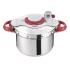 Tefal ClipsoMinut Perfect Тенджера под налягане P4620733, 6 л, Индукция, Неръждаема стомана, Подвижен таймер, 5 системи за безопасност, Сребрист - 2