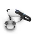 Tefal Secure Trendy P2580402 Тенджера под налягане, 4 л, Индукция, 2 програми за готвене, 5-точкова система за безопасност, Неръждаема стомана, Сребърен - 1