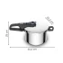 Σετ 2 χύτρες ταχύτητας Tefal Secure Trendy P2584301, 4L και 6L, Επαγωγική, 2 προγράμματα μαγειρέματος, 5 σημεία ασφαλείας, Ανοξείδωτο ατσάλι, Ασημί - 3