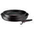 Tefal Ingenio Black Stone комплект от 3 части L3999032, тиган 24/28 см, подвижна дръжка, незалепващо покритие Mineralia+, термосигнал, индукция - 1