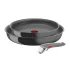 Tefal Ingenio Renew L2609502 Σετ 3 τεμαχίων, τηγάνι 24/28 cm, κεραμική αντικολλητική επίστρωση Inoceram Glide, Thermo-Signal, επαγωγικός - 1