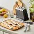 Tefal Eversharp Pro K2977S44 Σετ 6 τεμαχίων και βάση, γερμανικό ανοξείδωτο ατσάλι, ενσωματωμένο σύστημα ακονίσματος, μαύρο/ασημί - 11