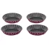 Set 4 forme pentru copt briose si tarte Tefal PerfectBake J5558102, 11 cm, Invelis antiaderent, Aluminiu reciclat, Negru - 1