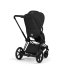 Carucior 2 in 1 pentru copii Cybex E-Priam Comfort, electric, premium, Sepia Black cu cadru Matt Black - 6