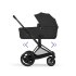 Carucior 2 in 1 pentru copii Cybex E-Priam Comfort, electric, premium, Sepia Black cu cadru Matt Black - 8