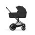 Carucior 2 in 1 pentru copii Cybex E-Priam Comfort, electric, premium, Sepia Black cu cadru Matt Black - 9