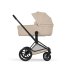 Carucior 2 in 1 pentru copii Cybex Priam Comfort, premium, Cozy Beige cu cadru Matt Black - 4
