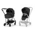 Carucior 2 in 1 pentru copii Cybex Mios Comfort, premium, Sepia Black cu cadru Matt Black - 1