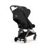 Carucior sport pentru copii Cybex Coya Comfort, compact, premium, Sepia Black cu cadru Rosegold - 5