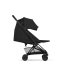 Carucior sport pentru copii Cybex Coya Comfort, compact, premium, Sepia Black cu cadru Matt Black - 3