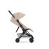 Carucior sport pentru copii Cybex Coya Comfort, compact, premium,  Cozy Beige cu cadru Matt Black - 2