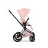 Carucior sport pentru copii Cybex Priam Style, premium, Peach Pink cu cadru Matt Black - 2