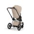 Carucior sport pentru copii Cybex Priam Style, premium, Cozy Beige cu cadru Chrome - 6