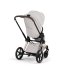 Carucior 2 in 1 pentru copii Cybex Priam Style, premium, City Grey cu cadru Rosegold - 8