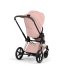 Carucior 2 in 1 pentru copii Cybex Priam Style, premium, Peach Pink cu cadru Rosegold - 8
