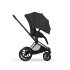 Carucior 2 in 1 pentru copii Cybex Priam Style, premium, Sepia Black cu cadru Matt Black - 7
