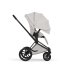 Carucior 2 in 1 pentru copii Cybex Priam Style, premium, City Grey cu cadru Matt Black - 7