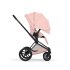 Carucior 2 in 1 pentru copii Cybex Priam Style, premium, Peach Pink cu cadru Matt Black - 5