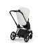 Carucior 2 in 1 pentru copii Cybex Priam Style, premium, Off White cu cadru Matt Black - 4