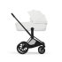 Carucior 2 in 1 pentru copii Cybex Priam Style, premium, Off White cu cadru Matt Black - 2