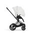 Carucior 2 in 1 pentru copii Cybex Priam Style, premium, Off White cu cadru Matt Black - 7