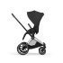 Carucior 2 in 1 pentru copii Cybex Priam Style, premium, Sepia Black cu cadru Chrome - 7