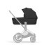 Carucior 2 in 1 pentru copii Cybex Priam Style, premium, Sepia Black cu cadru Chrome - 11
