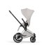 Carucior 2 in 1 pentru copii Cybex Priam Style, premium, City Grey cu cadru Chrome - 7