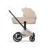 Carucior 2 in 1 pentru copii Cybex Priam Style, premium, Cozy Beige cu cadru Chrome - 2