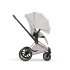 Carucior 3 in 1 pentru copii Cybex Priam Style, cu landou si scoica Cloud T Plus, City Grey cu cadru Rosegold - 7