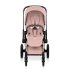 Carucior 3 in 1 pentru copii Cybex Priam Style, cu landou si scoica Cloud T Plus, Peach Pink cu cadru Rosegold - 9