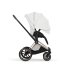 Carucior 3 in 1 pentru copii Cybex Priam Style, cu landou si scoica Cloud T Plus, Off White cu cadru Rosegold - 8