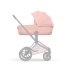 Carucior 3 in 1 pentru copii Cybex Priam Style, cu landou si scoica Cloud T Plus, Peach Pink cu cadru Matt Black - 10