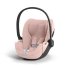 Carucior 3 in 1 pentru copii Cybex Priam Style, cu landou si scoica Cloud T Plus, Peach Pink cu cadru Matt Black - 4