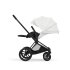 Carucior 3 in 1 pentru copii Cybex Priam Style, cu landou si scoica Cloud T Plus, Off White cu cadru Matt Black - 7