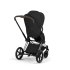 Carucior 3 in 1 pentru copii Cybex Priam Style, cu landou si scoica Cloud T Plus, Sepia Black cu cadru Chrome - 8