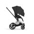 Carucior 3 in 1 pentru copii Cybex Priam Style, cu landou si scoica Cloud T Plus, Sepia Black cu cadru Chrome - 7