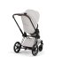 Carucior 3 in 1 pentru copii Cybex Priam Style, cu landou si scoica Cloud T Plus, City Grey cu cadru Chrome - 10
