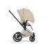 Carucior 3 in 1 pentru copii Cybex Priam Style, cu landou si scoica Cloud T Plus, Cozy Beige cu cadru Chrome - 7