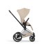 Carucior 3 in 1 pentru copii Cybex Priam Style, cu landou si scoica Cloud T Plus, Cozy Beige cu cadru Chrome - 5