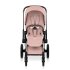 Carucior 3 in 1 pentru copii Cybex Priam Style, cu landou si scoica Cloud T Plus, Peach Pink cu cadru Chrome - 9