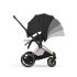 Carucior sport pentru copii Cybex Platinum e-Priam Style, premium, Sepia Black cu cadru Rosegold - 8
