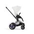 Carucior sport pentru copii Cybex Platinum e-Priam Style, premium, Off White cu cadru Matt Black - 4