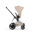 Carucior sport pentru copii Cybex Platinum e-Priam Style, premium, Cozy Beige cu cadru Chrome - 5