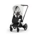 Carucior sport pentru copii Cybex Platinum e-Priam Style, premium, Off White cu cadru Chrome - 1